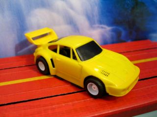 Tyco 440 - X2 - Porsche 935 Ho Slot Car - Bright Yellow