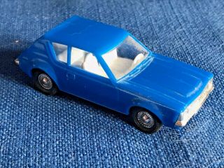 Vintage Lindberg Line D - 236 Mini Lindy Amc Gremlin Blue Model Car 1:64 Scale