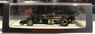 Spark 1/43 S7128 Lotus 72e 2 Winner French Gp 1973 Ronnie Peterson