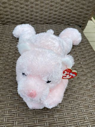 Ty Baby Pillow Pals “cuddlecub Pink” Rattle Inside W/tags