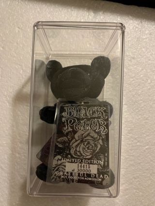 Grateful Dead Black Peter,  Limited Edition Liquid Blue Beanie Bears W/ Tags Case