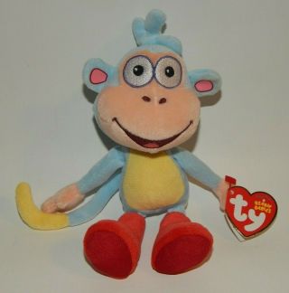 Ty Beanie Babies Baby Boots Monkey From Dora The Explorer 7 " Nickelodeon Plush