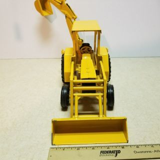 Vintage Toy ERTL John Deere Backhoe Loader Tractor Metal 1/16 scale 2 3