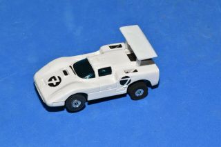Aurora Thunderjet Chaparral 2f White 1476 Slot Car