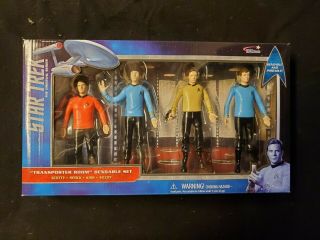 Mccoy,  Scotty,  Kirk.  Spock 6 " Bendable Posable Classic Star Trek Tv Series Figures