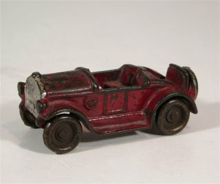1920s Cast Iron Kilgore Roadster Automobile W/ Rumble Seat Toy In Paint