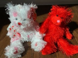 Ty Punkies Beanie Babies: Sizzles & Lil Hugz The Valentines Bears Mwmt