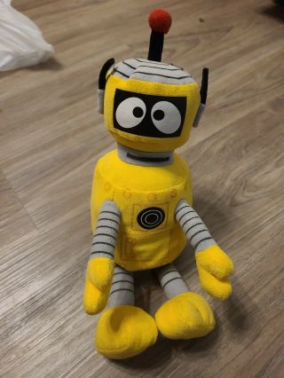 Yo Gabba Gabba 10 " Plex Robot Plush Ty Bean Bag Stuffed Animal Character Toy
