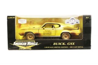 1970 Buick Gsx 25th Anniversary Edition Ertl American Muscle 1:18 Saturn Yellow