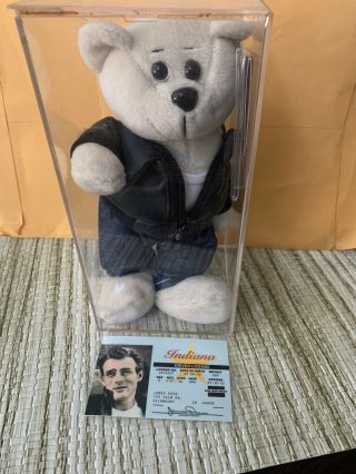 Signature Series Classic Collecticritters 1999 James Dean Bear In Case