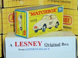 Matchbox Lesney 15d Volkswagen 1500 Type F1 model EMPTY BOX ONLY 2