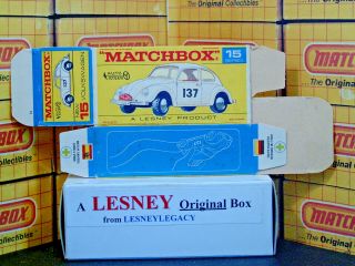 Matchbox Lesney 15d Volkswagen 1500 Type F1 model EMPTY BOX ONLY 3