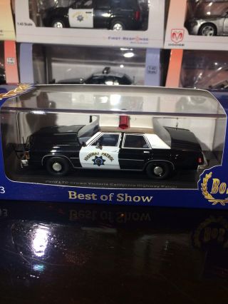 1/43 Best Of Show California Highway Patrol Chp Ford Ltd Resin Car Model