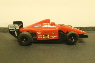Vintage Tomy Ferrari Formula 1 Red Slot Car