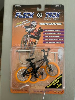 1999 Flick Trix Series 1 Mongoose Fuzz Extreme Finger Bikes Rare