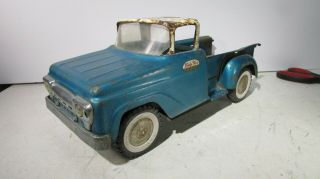 Vintage 1959 Tonka Mound Minn Blue Step - Side Pickup Truck Pressed Steel Toy