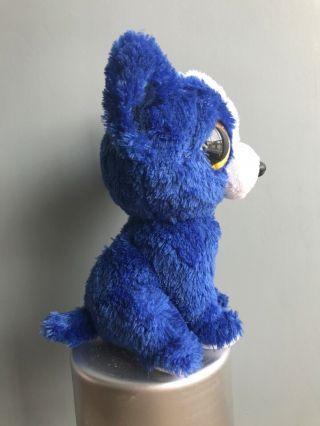 RARE beanie boo T - Bone plush Vintage with tag antique blue with gold glitter 3