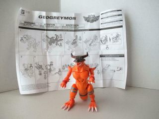 Digimon Digivolving Geogreymon Data Squad Figure Bandai 2007