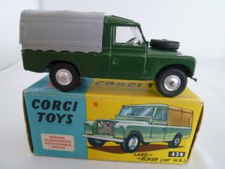 Vintage Corgi Toys 438 Land Rover 109 " Wb Issued 1963