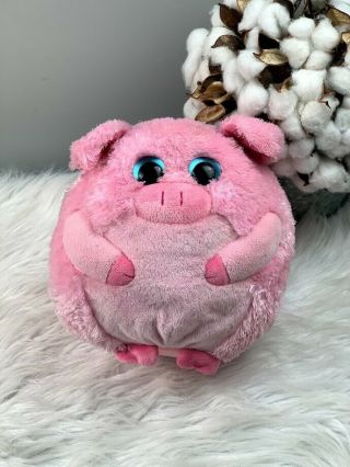 Ty Beanie Ballz - Beans The Pig (medium Size - 8 Inch) Ball Animal Stuffed Toy