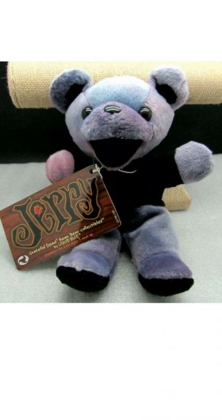 Grateful Dead Jerry Bean Bear Collectible By Liquid Blue Steven Smith With Tag