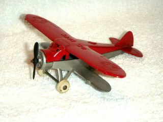 Vintage 1937 Us Navy Waco Bomber No 718 Tootsietoy Airplane Near,