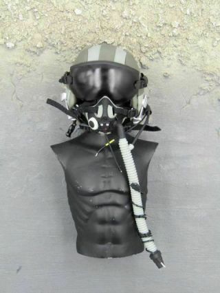 1/6 Scale Toy Republic Of China Air Force 401st Pilot Helmet & Gas Mask Set