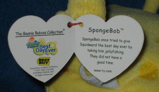 Ty Spongebob (best Day Ever) Best Buy Exclusive Version - With Tag