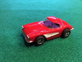 Tyco Ho Scale Slot Car Red ‘60 Corvette HP7 2