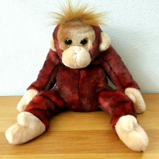 Vintage 1999 Ty Beanie Buddies Baby Sweetheart Red Monkey Orangutan Chimp 13 "