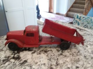 1930 ' s BUDDY L DUMP TRUCK Collector PRESSED STEEL Antique Collectible 3