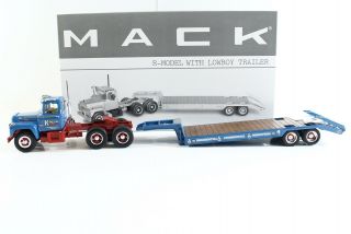 Mack R - Model W/ Lowboy Trailer K - Line Excavating First Gear 1:34 19 - 2399