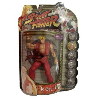 Street Fighter Alpha 3 Ken Action Figure On Card Capcom