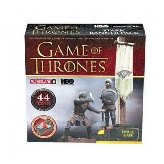 Mcfarlane Toys - Game Of Thrones - Stark Banner Pack - 44pc Construction Set