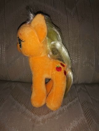 Ty My Little Pony Apple Jack Plush 7 " Orange Stuffed Animal Horse 2014 Hasbro.