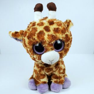 Ty Safari The Giraffe Plush Stuffed Animal 9 " Toy Purple Beanie Boos