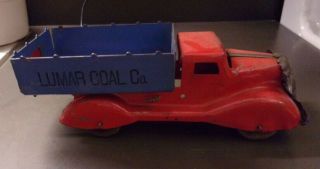 Vintage Wyandotte Or Marx Lumar Coal Co.  Truck Pressed Steel Toy