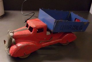 Vintage Wyandotte or Marx Lumar Coal Co.  Truck Pressed Steel Toy 3