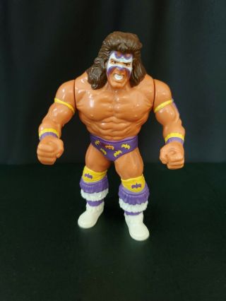 Wwe Wwf Hasbro Ultimate Warrior Purple Trunks Wrestling Figure