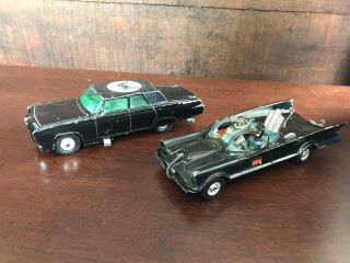 Vintage Corgi - Batmobile 267 And Black Beauty 268 - Batman Robin Green Hornet