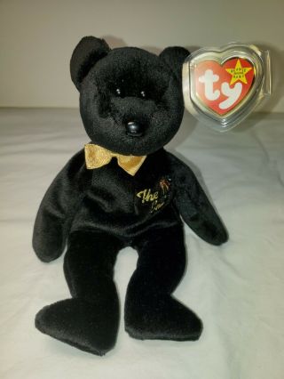 Ty Beanie Babies " The End " Bear 1999 With Rare Tag Errors