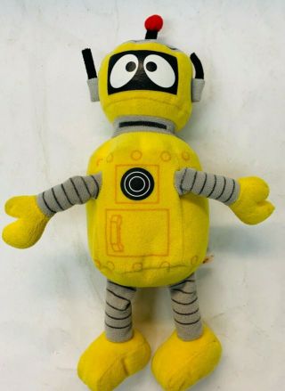 Yo Gabba Gabba 10 " Plex Robot Plush Ty Bean Bag Stuffed Animal Character Toy