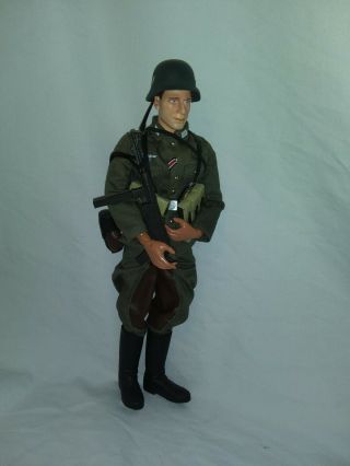 Ww2 German Soldier In Full Uniform With Gear In