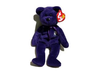Beanie Baby Princess (diana) Bear From 1997 Rare - 1st Edition Pvc Pellets