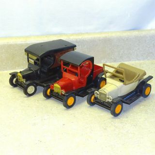 Vintage Tonka Model T Cars (3),  Model A Tonka Toy Cars