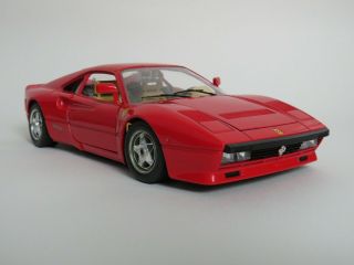 1984 Ferrari Gto Scale 1/18 9.  60 " Metal Diecast Vintage Sport Car Red