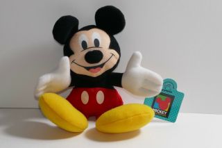 Applause Disney Mickey Mouse 7 " Bean Bag Plush Stuffed Animal Toy W/tags
