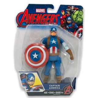 The Avengers Marvel Captain America 6 " Action Figure C0652 2016 Age 4,