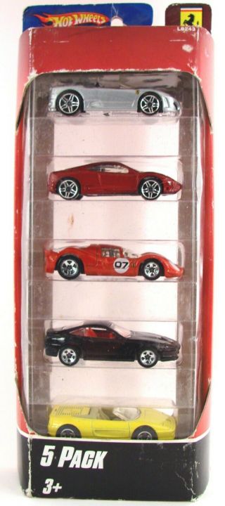 Hot Wheels - Ferrari F430 Spider 360 Modena P4 550 Maranello 355 - 5 Pack L8243