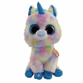 Ty Beanie Boos 9 " Medium Blitz Unicorn Plush Stuffed Animal Toy Mwmts Heart Tags